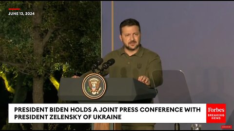 Zelensky Asked Point Blank: What If Biden Loses To Trump In 2024?