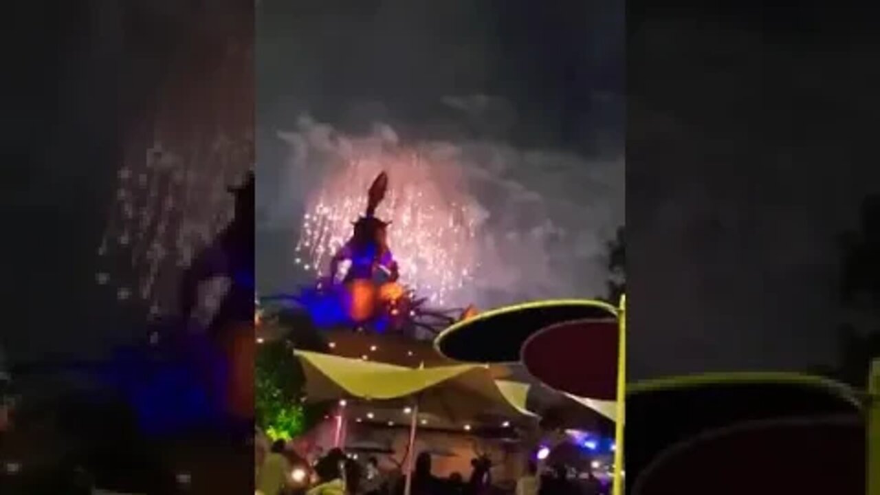 Beautiful Fireworks Display At Disneyland 2022