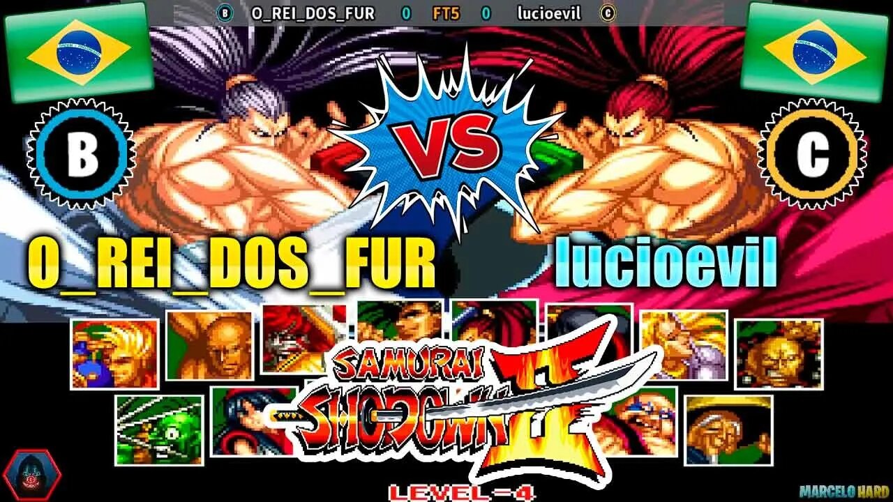 Samurai Shodown II (O_REI_DOS_FUR Vs. lucioevil) [Brazil Vs. Brazil]