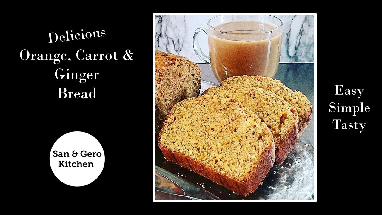 Homemade delicious Orange Carrot Ginger Bread Recipe