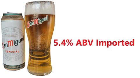 San Miguel 5.4% ABV Imported not Perfectdraft Pro