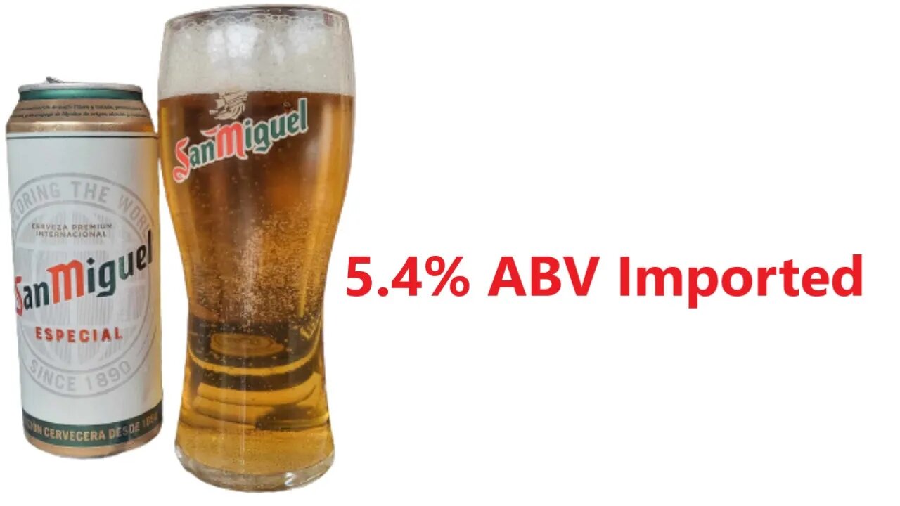 San Miguel 5.4% ABV Imported not Perfectdraft Pro