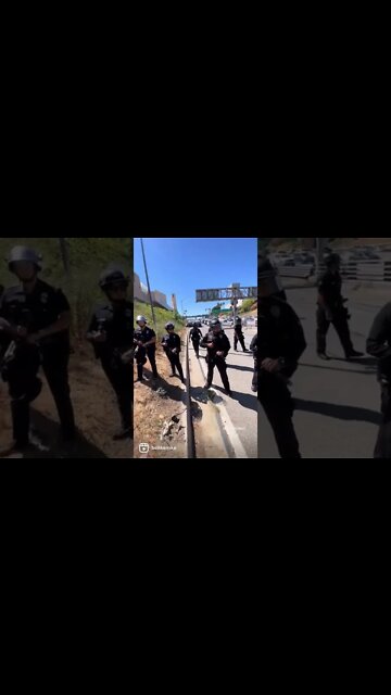 FULL HOUSE STAR MAN HANDLED BY POLICE AT PROTEST