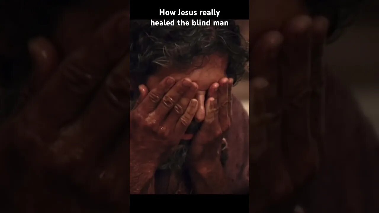 How Jesus really healed the blind man!! #jesus #healing #power #faith #blindman #bible #stories