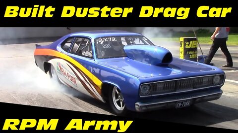 Big Tire 1972 Plymouth Duster Drag Racing