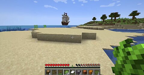 Attempting to commandeer a pirate ship in Modded Minecraft.