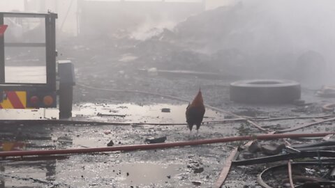 SOUTH AFRICA - Durban - Fire at Jumbo's towing yard (Videos) (8pc)