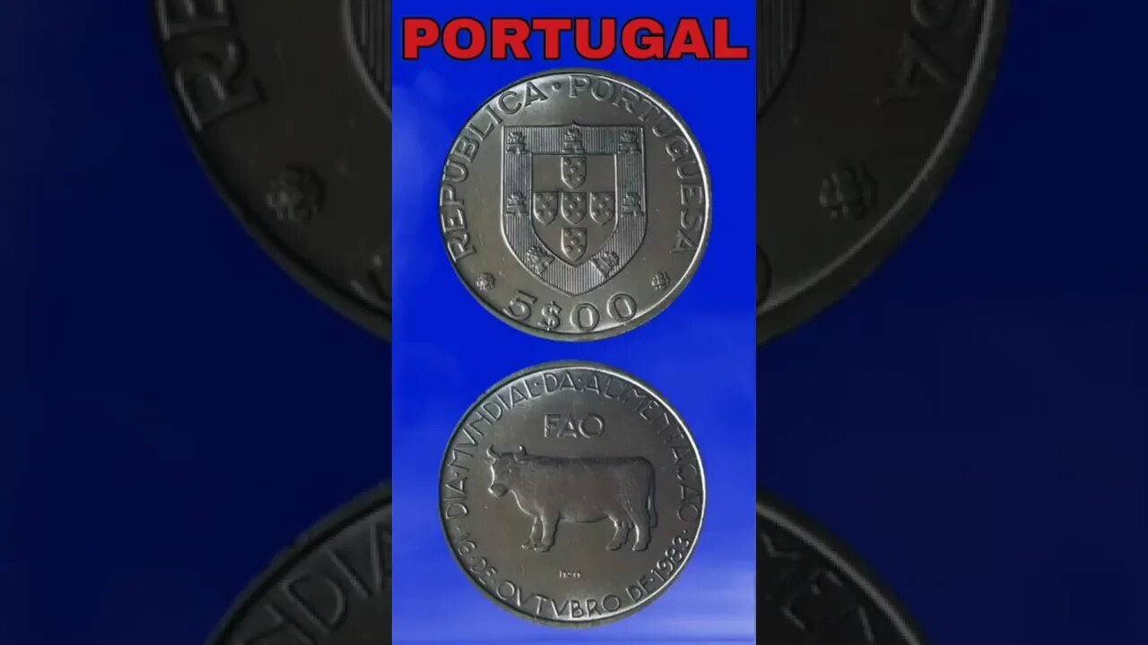 Portugal 5 Escudos 1983.#shorts #education #coinnotesz