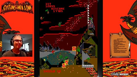 Playing SATAN'S HOLLOW, 1982, Bally Midway 🕹🤓