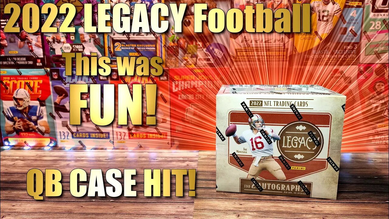 2022 Legacy Football Hobby Box | CASE HIT & Loaded with QBs!