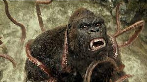 KONG vs GIANT SQUID Fight Scene Kong Skull Island 2017 Movie Clip HD 1080pFHR