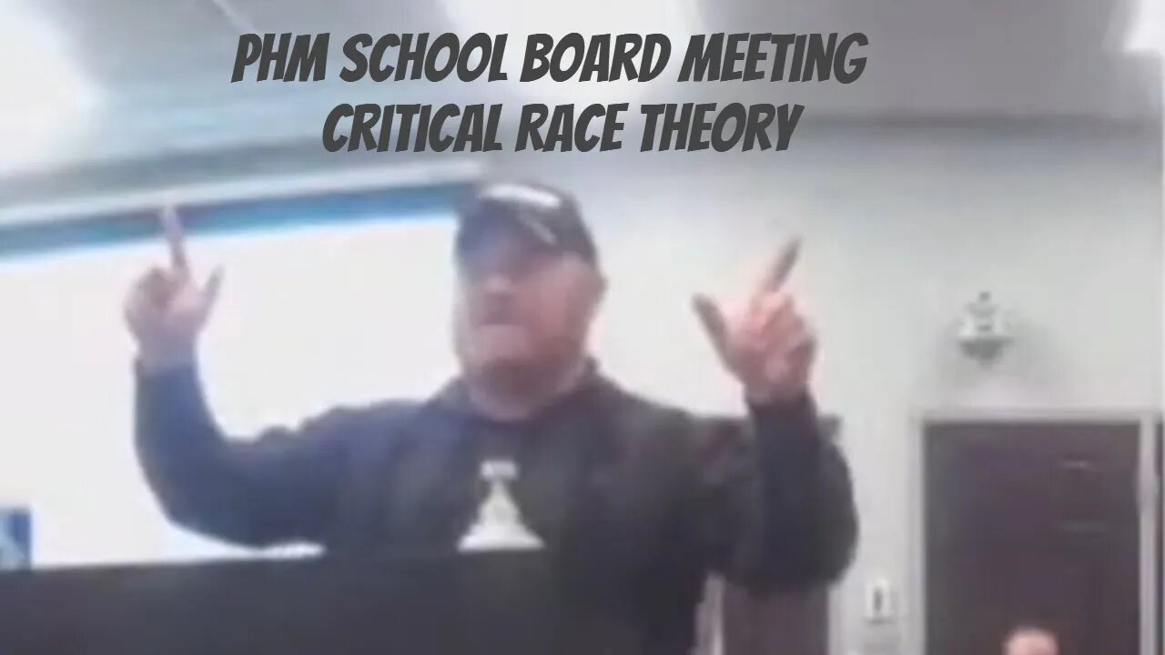 PHM School Board Meeting - CRT Speech 2-28-2022