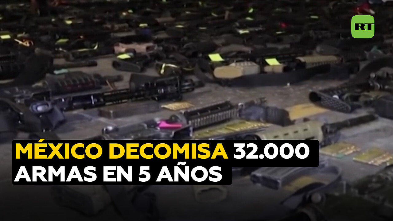 México incauta más de 32.000 armas en 5 años en sus fronteras