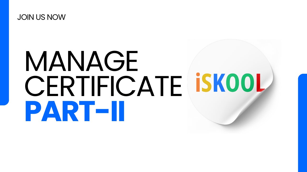 How to Manage Certificates Part-2 in iSkool ERP 2025