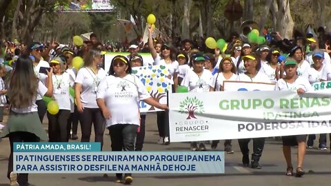 Pátria Amada, Brasil: Ipatinguenses se reuniram no Parque Ipanema para assistir o Desfile Cívico.