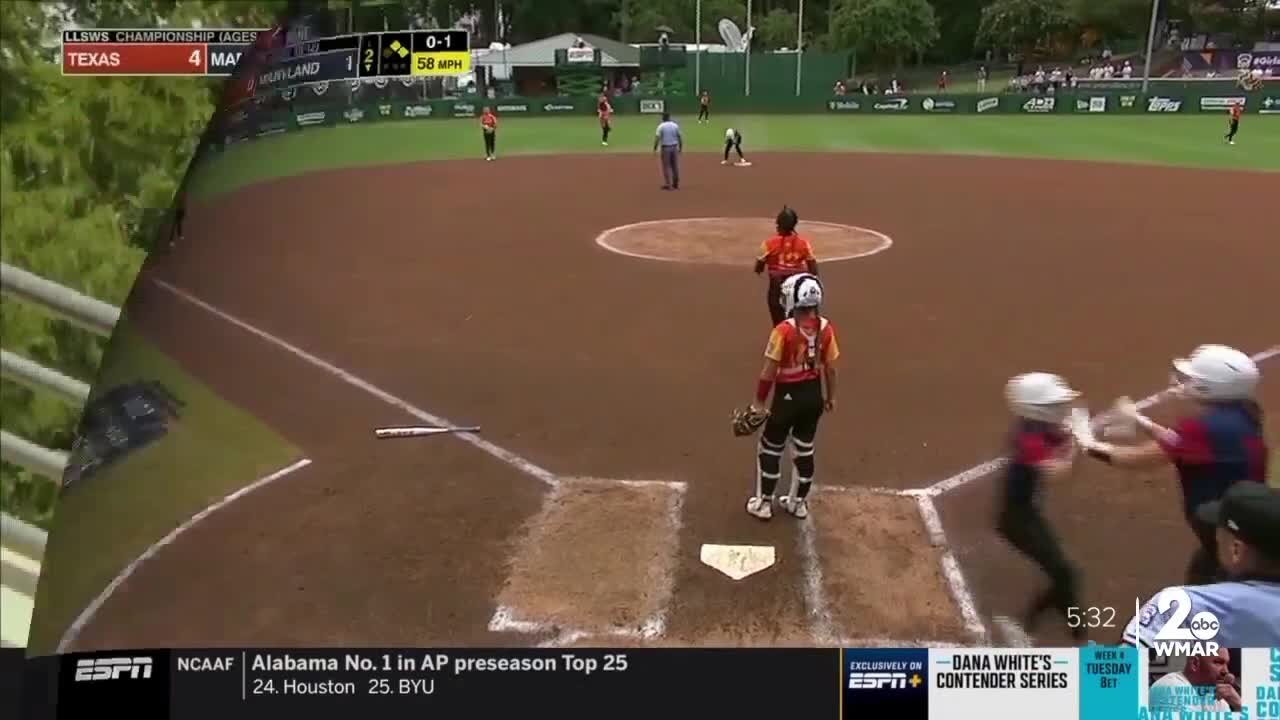 Team from Maryland takes second in Little League Softball World Series