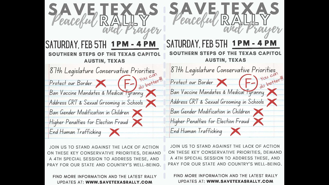 Save Texas Rally