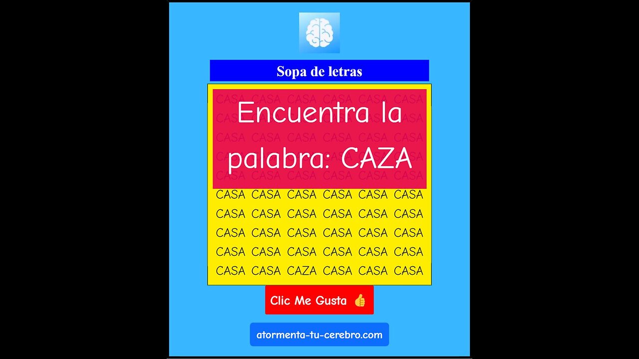 Nueva Sopa de Letras. Ahora encuentra la palabra CAZA