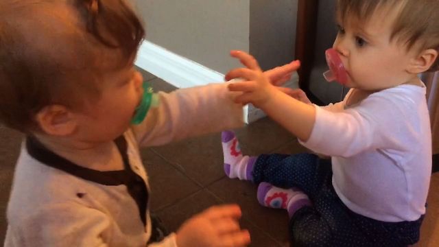 Cute Babies Pull A Switcharoo