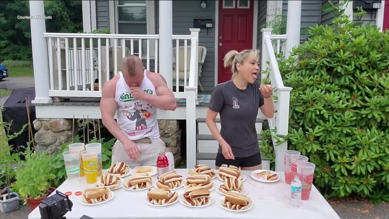 Tampa competitive eater wins Nathan's Famous Hot Dog Eating Contest