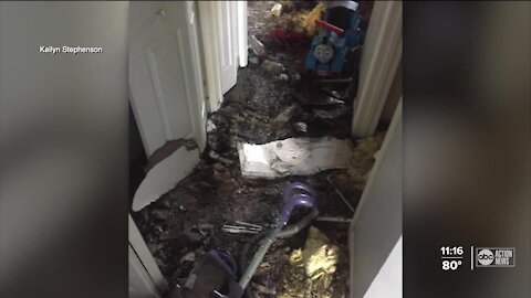 Tarpon Springs family loses home to fire caused by lightning strike