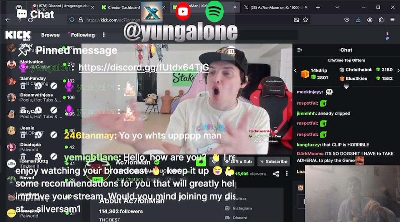 Ac7ionMan Reacts To Yung Alone Tweet and Says He Fucked It Up!