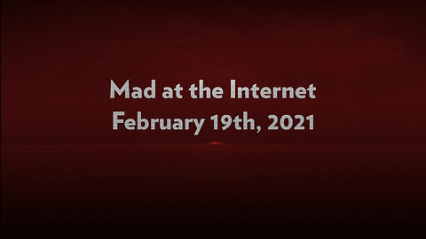 God F’n Sneed - Mad at the Internet (February 19th, 2021)