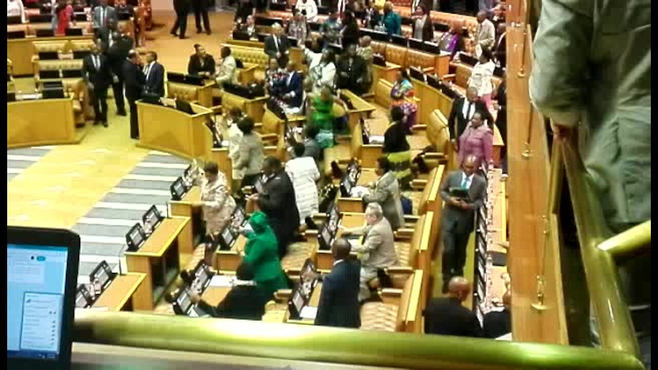 SINGING ANC MEMBERS FILL UP NATIONAL ASSEMBLY BENCHES (RVp)