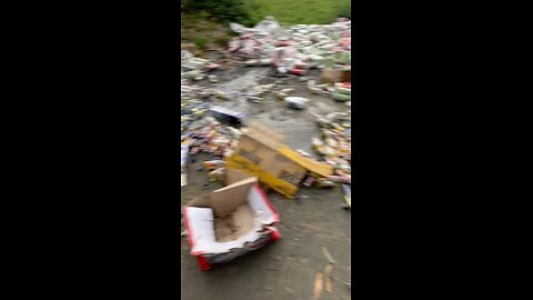 official destroying alcohol during election