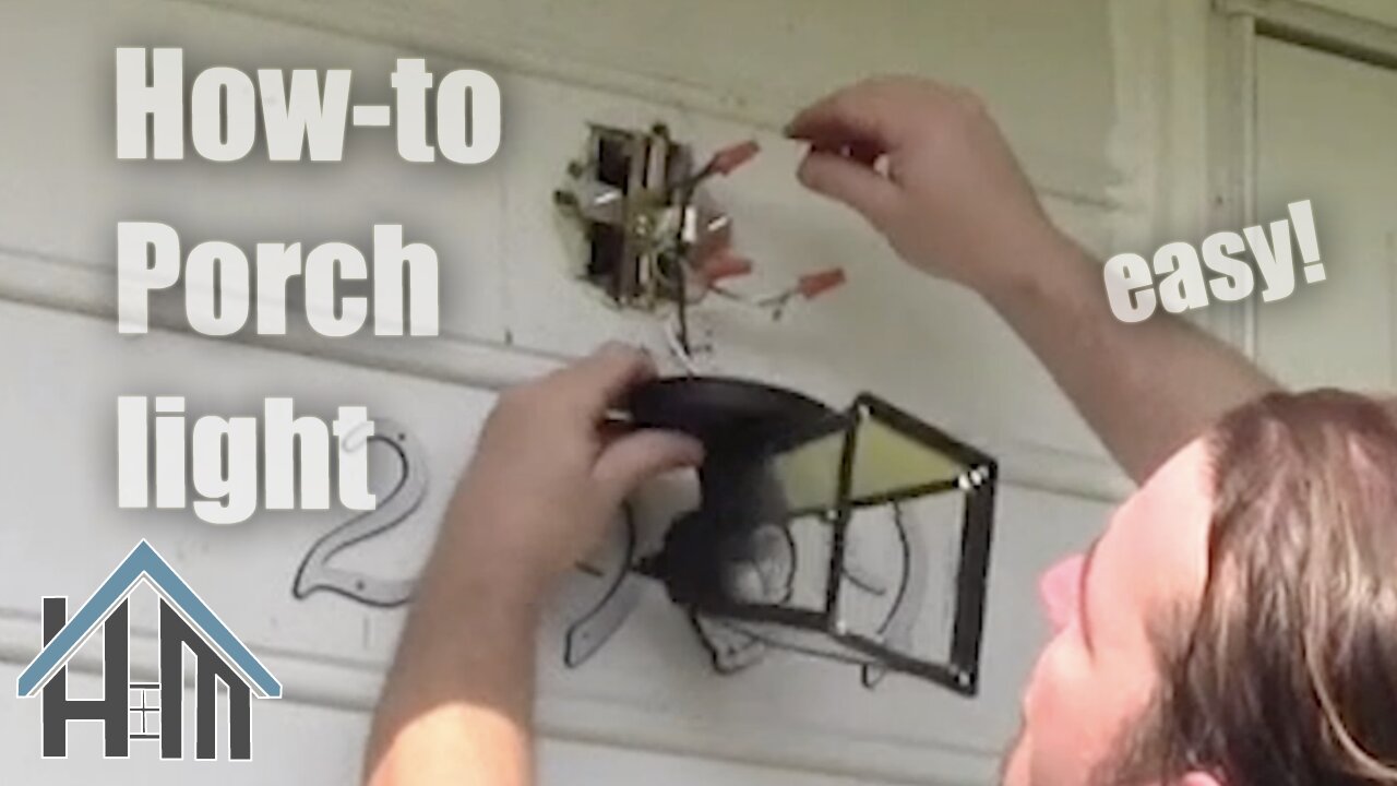 how to install replace exterior porch light lantern. Easy! Home Mender