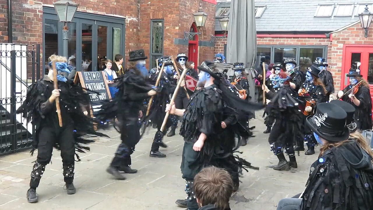 Boggarts Breakfast Border Morris - The Impossible Dance - Wakefield Town Centre Easter Saturday 2017