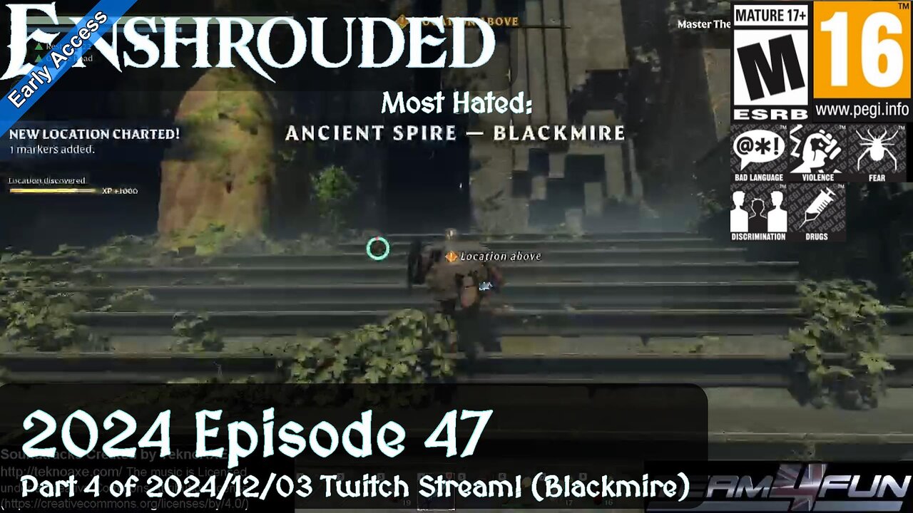 Enshrouded (2024 Episode 47) Part 4 of 2024/12/03 Twitch Stream! (Blackmire)