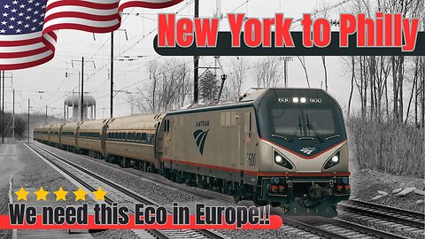 What a surprise!! - Amtrak from New York to Philadelphia - Let's hop on the Amtrak Pennsylvanian