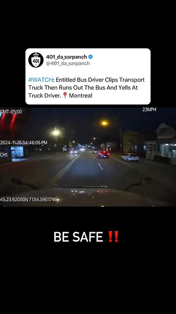 Crazy Bus Driver In Montreal