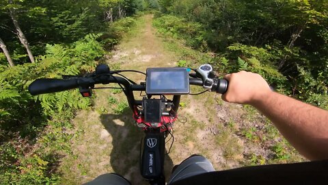 Trail Riding on the Ebike ( Ariel Rider Grizzly )