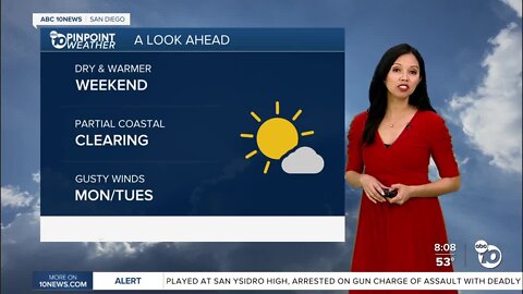 ABC 10News Pinpoint Weather for Sat. Apr. 14, 2023