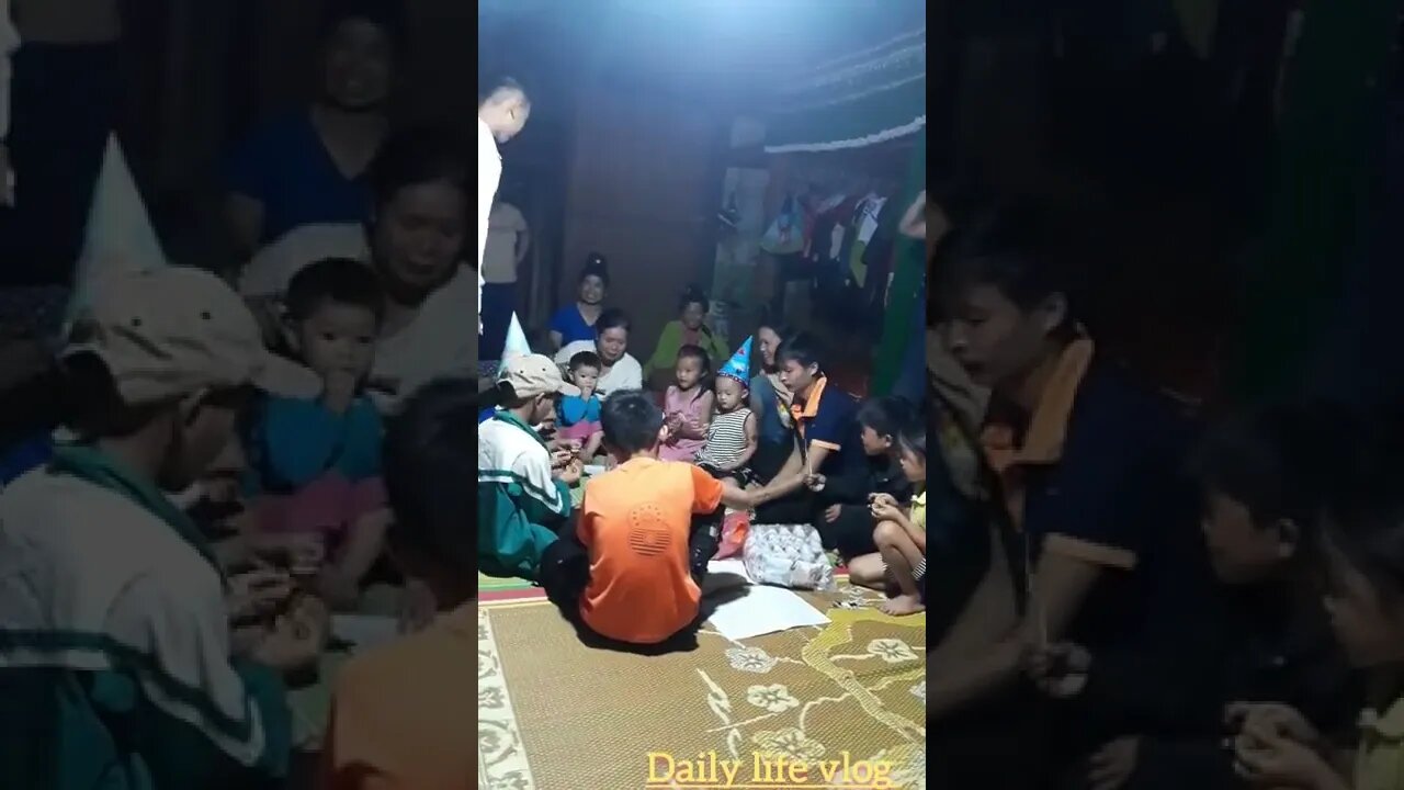 birthday boy and family happy birthday together