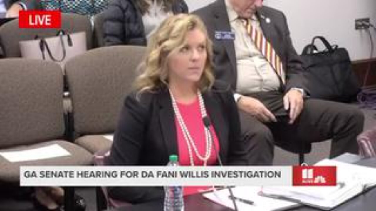 Ashleigh Merchant Hearing Before Georgia State Senate Re: Fani Willlis Debacle