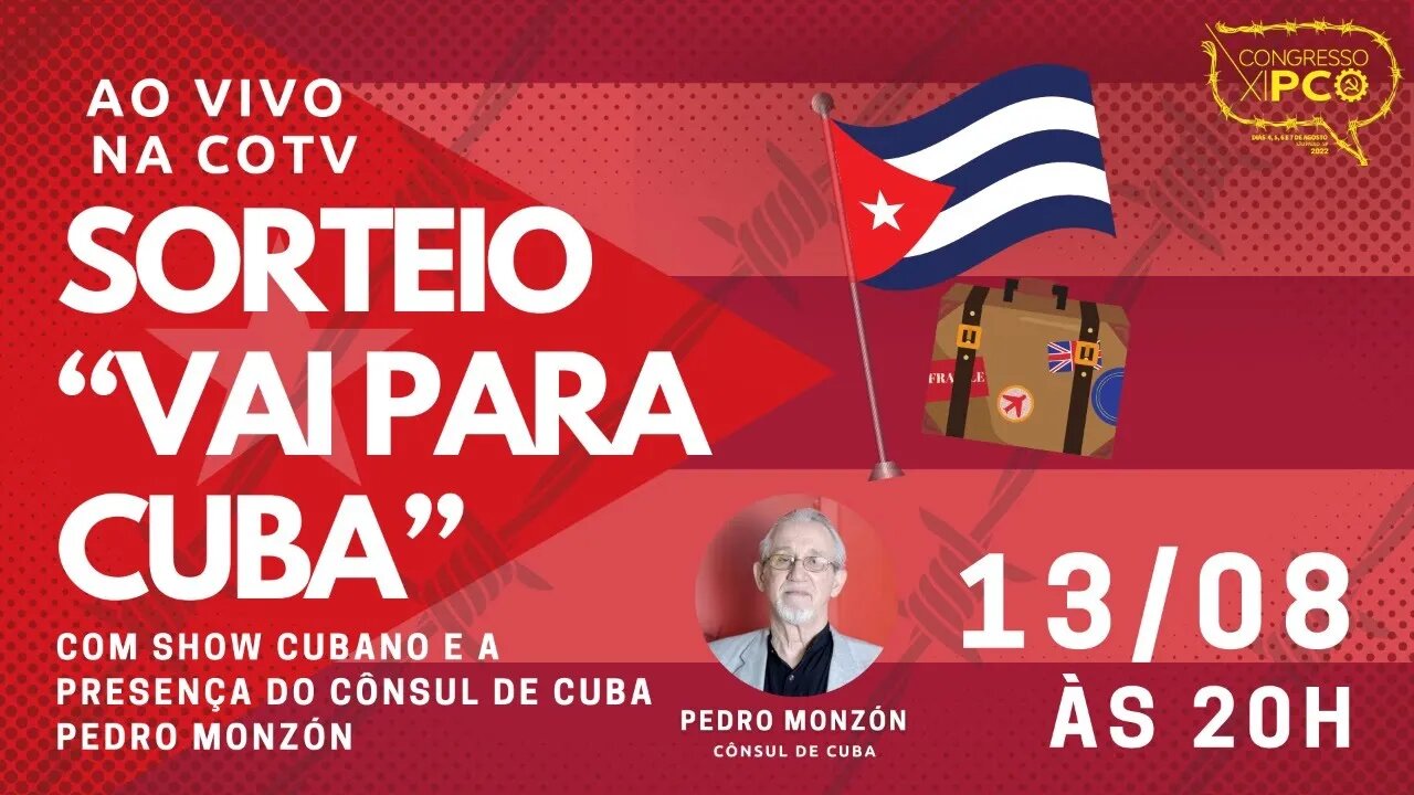 Sorteio "Vai pra Cuba", com a participação de Pedro Monzón, cônsul de Cuba - 13/08/22