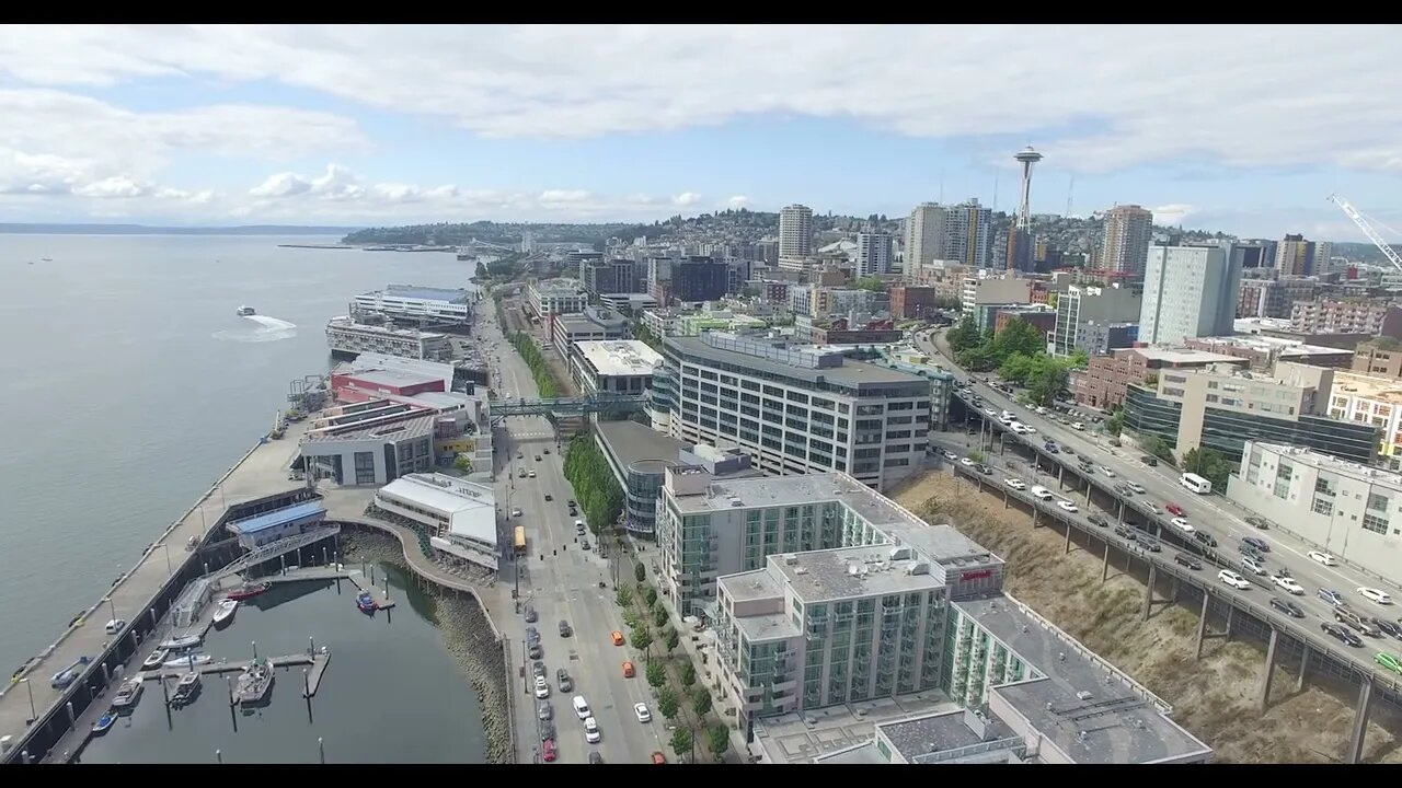 [4K] DJI Phantom 3 - Pike Place Market | Seattle Washington