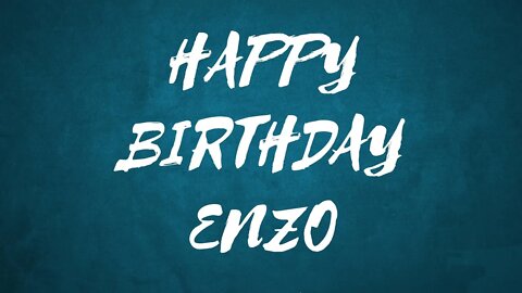 Happy Birthday to Enzo - Birthday Wish From Birthday Bash