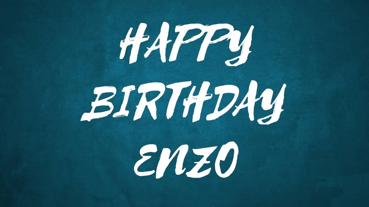Happy Birthday to Enzo - Birthday Wish From Birthday Bash