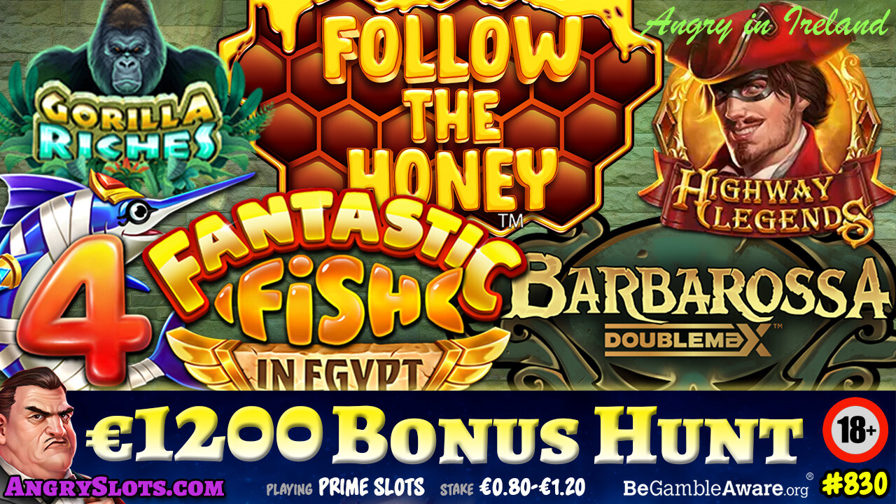 €1200 SLOTS BONUS HUNT - Leprechaun's Vault, Viking Fury, Gorilla Riches & more