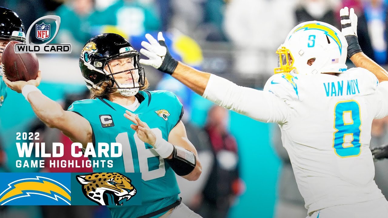 Los Angeles Chargers vs Jacksonville Jaguars 2022 Super Wild Card Weekend Game Highlights