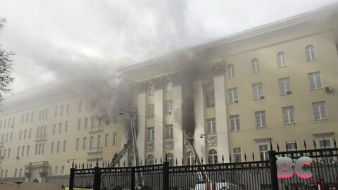 Fire at Russian defense ministry in Moscow