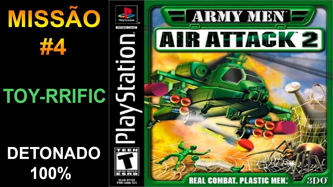 [PS1] - Army Men: Air Attack 2 - [Missão 4 - Toy-Rrific] - Detonado 100% - 1440p