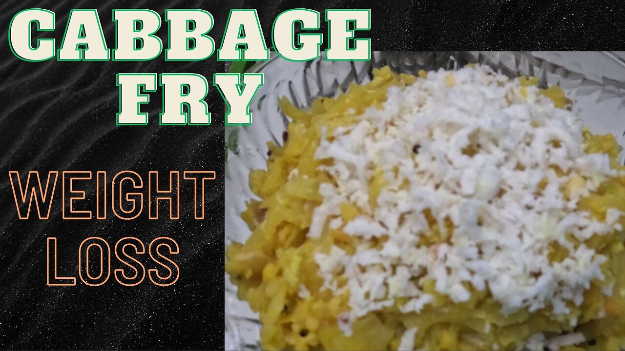 Cabbage Steam Fry - weight Loss - Easy Recipe