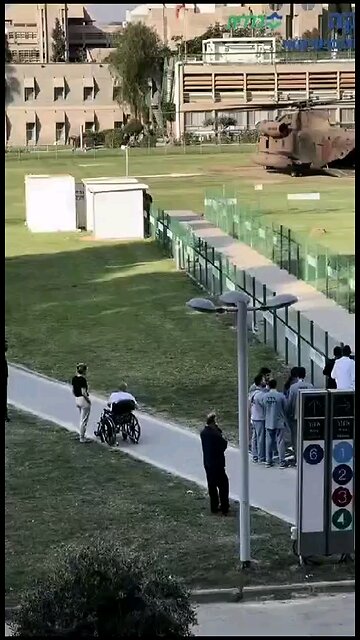 Israel Apartheid = Israeli soldiers evacuated to hospital where Israeli-Arabs pray on the lawn. Hmmm