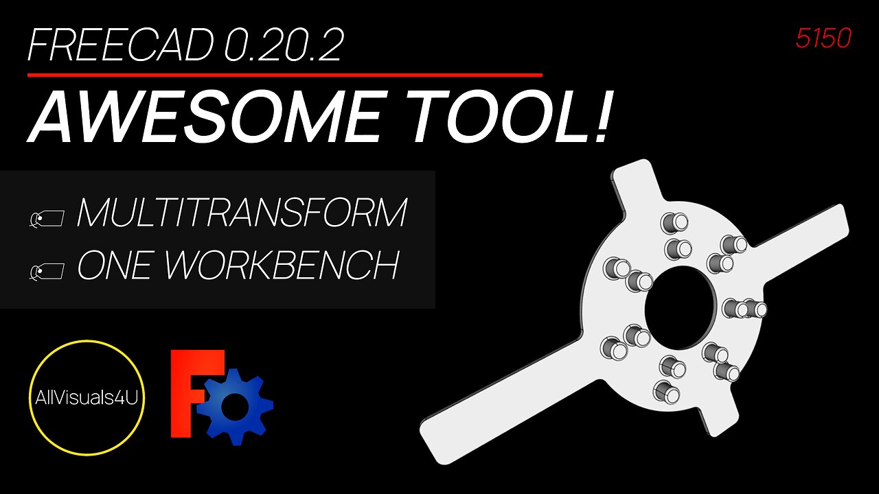 🚨 Why FreeCAD MultiTransform Is Awesome - How To Use FreeCAD - 3D CAD Free