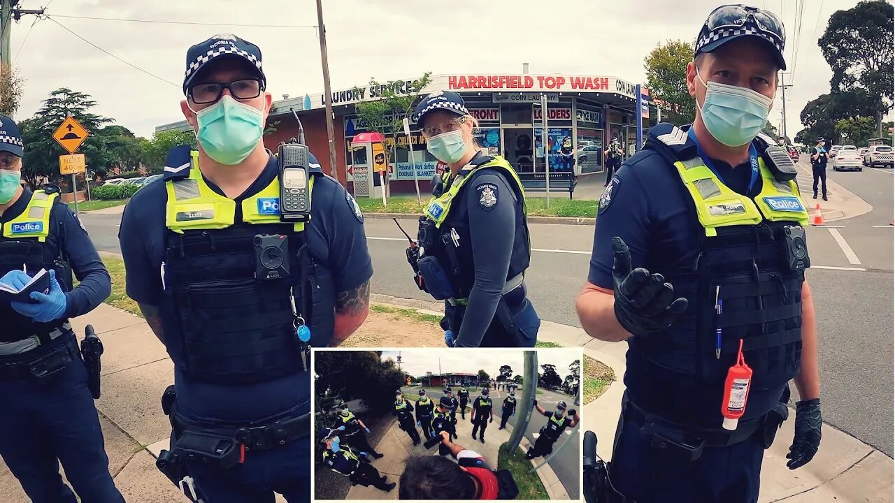 Mask Police Tyrannize Aussies | "What's Your Reason For Being Out Today?" | Marty Focker Reports